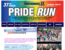 Tablet Screenshot of lafrontrunners.com